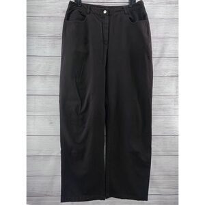 St John Sports Essentials‎ Denim Jeans Brown Sz 14 Straight Fit Hight Rise